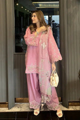 Blush 3 Piece Embroidered