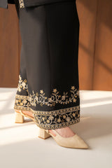 Midnight Gold Embroidered 2-Piece Marina Suit