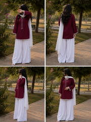 Soft Lilac Schiffli 3pc