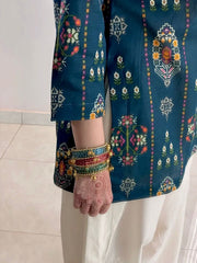 Teal Blue Shifa 2pc