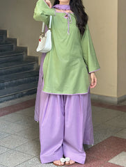 Pastel Meadow Lawn Shalwar Suit