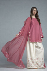 Dusty Rose Heart Dil 3pc