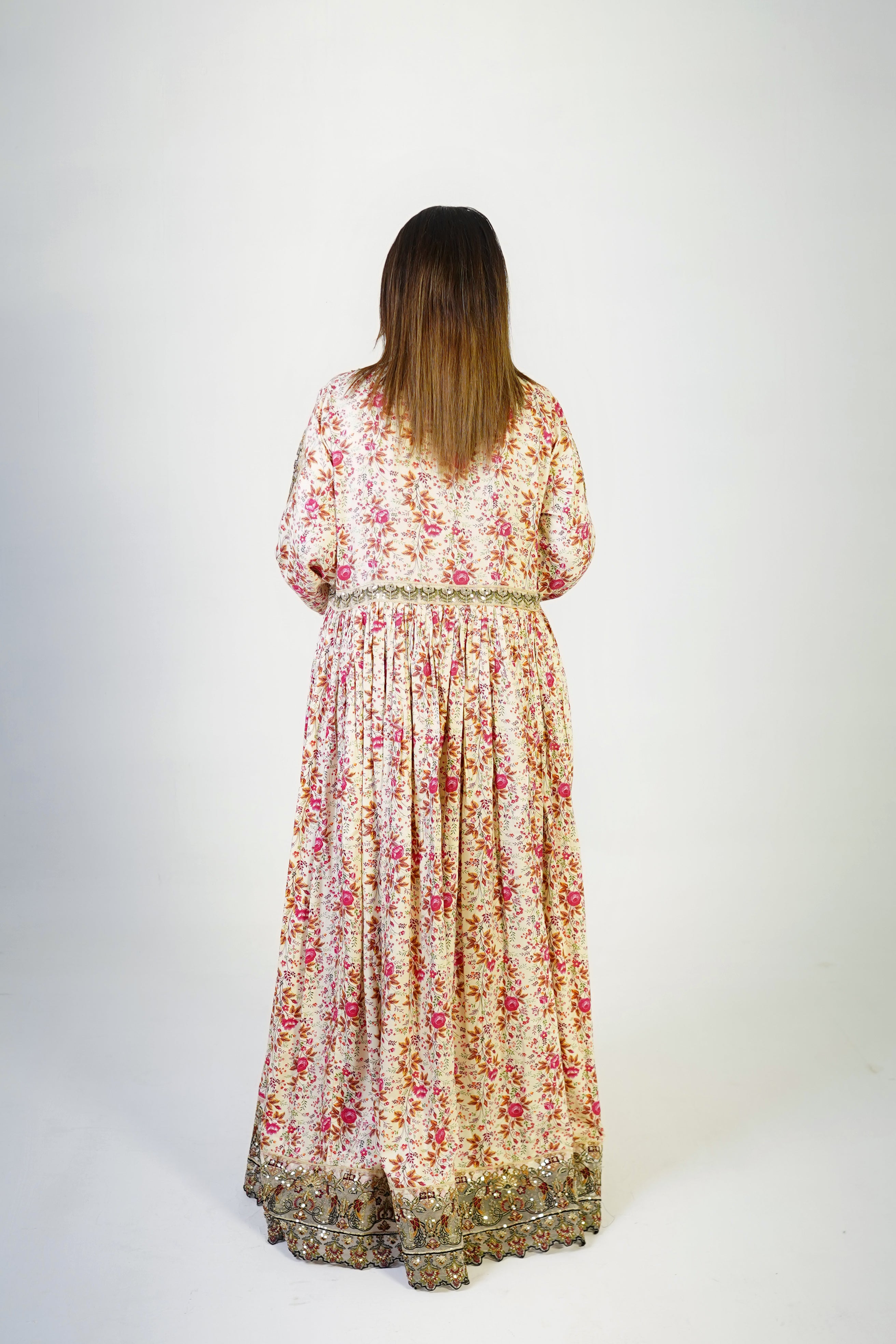 Floral Pink Maxi Dress