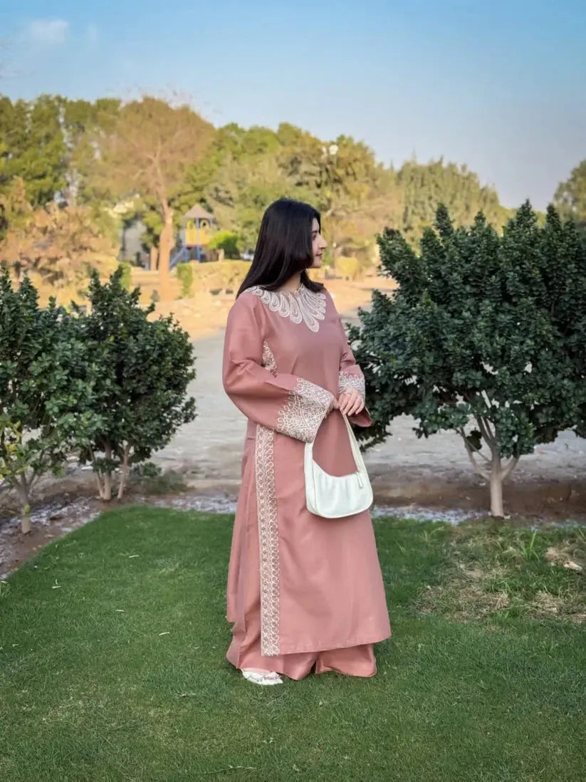 Maria 2 Piece Embroidered Winter Cotton