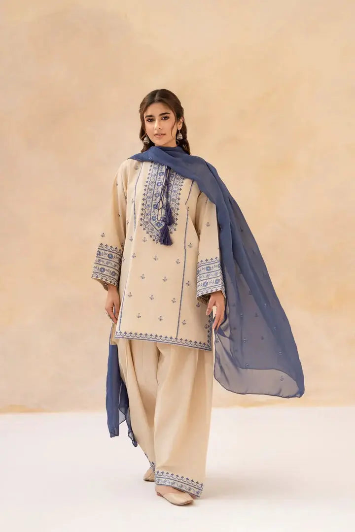 Sundari 3 Piece Embroidered Lawn
