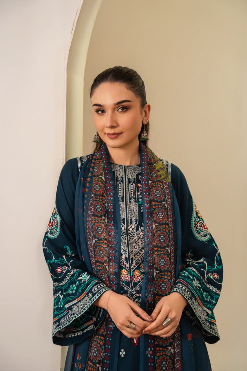 SAJJAL EMBROIDERED 3PC