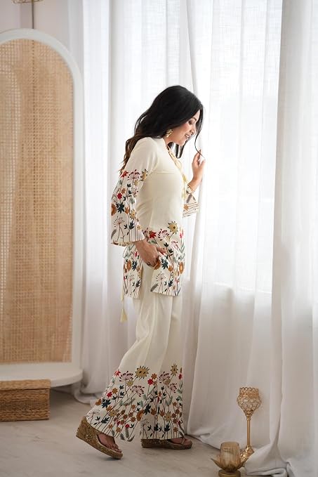 Haya floral 2pc premium silk