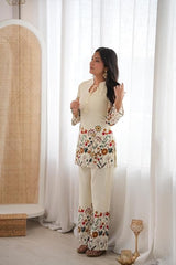 Haya floral 2pc premium silk