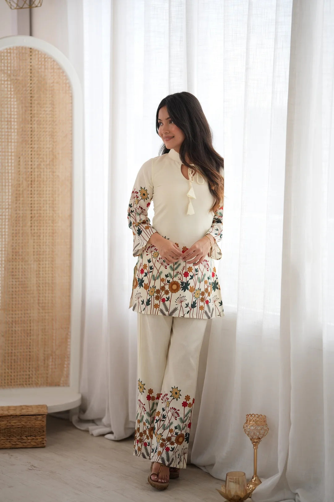 haya floral printed 2pc