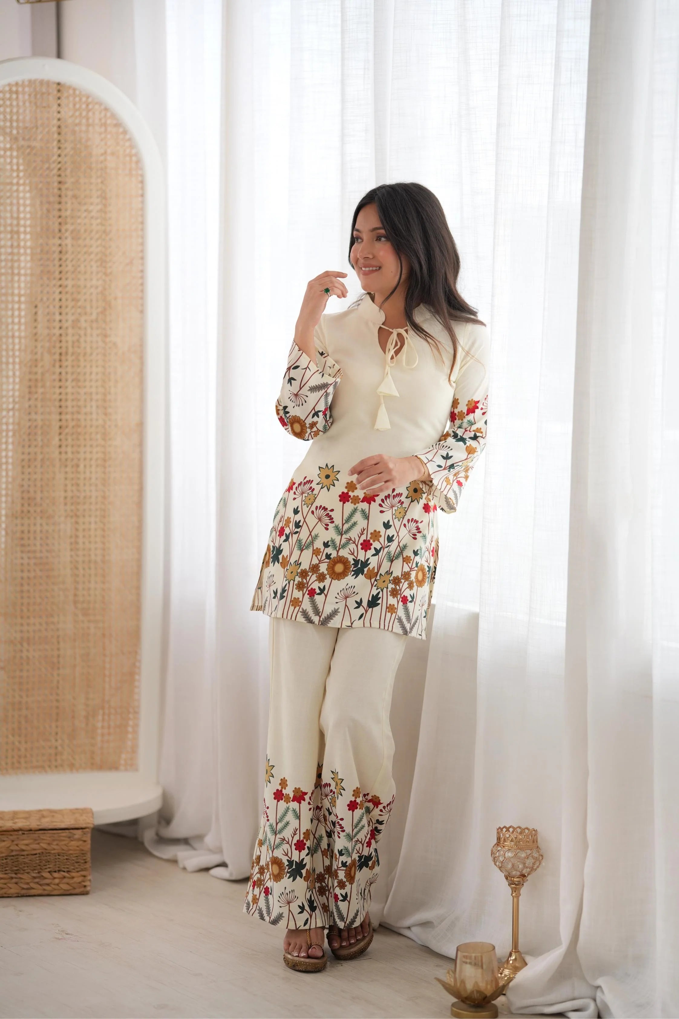 haya floral printed 2pc