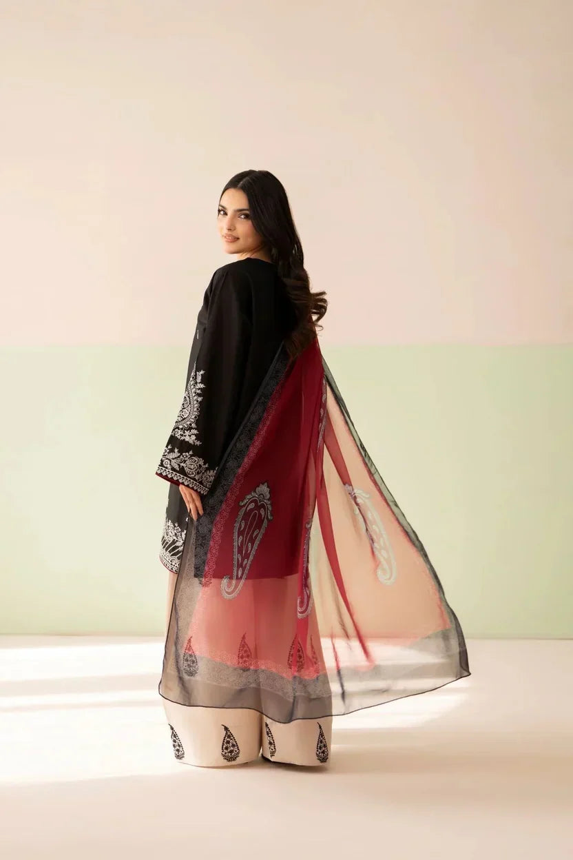 Gul e Siyah 3 Piece Embroidered