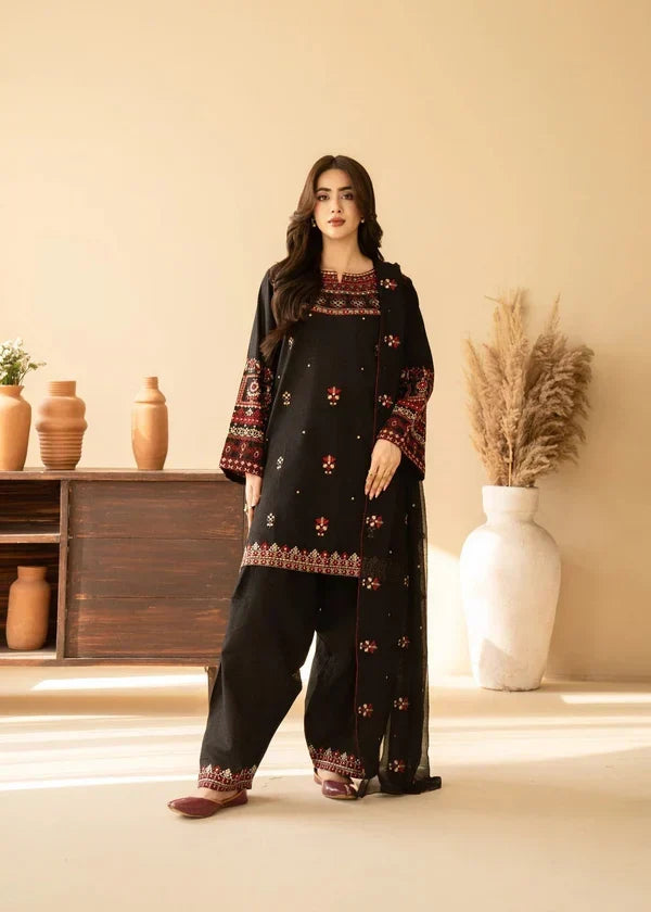 Aleezay 3  Piece  Embroidered Winter