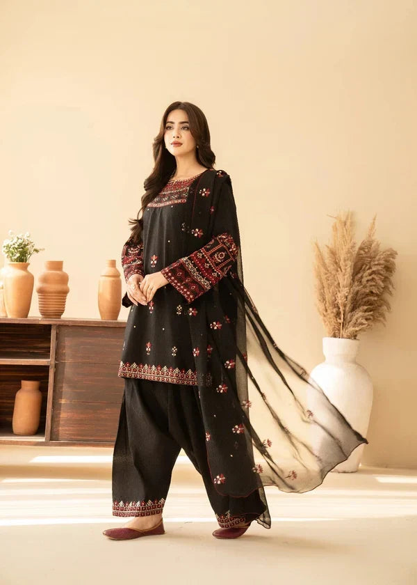 Aleezay 3  Piece  Embroidered Winter