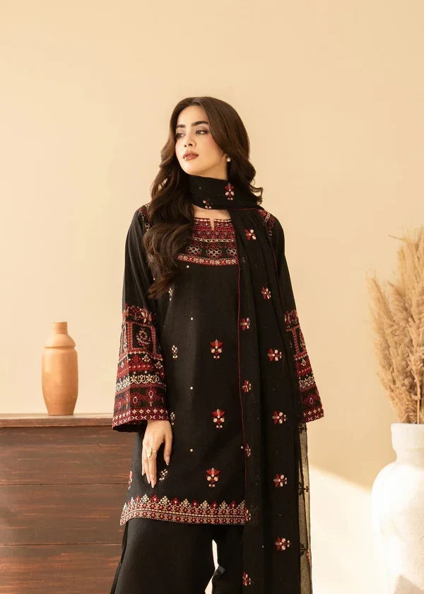 Aleezay 3  Piece  Embroidered Winter