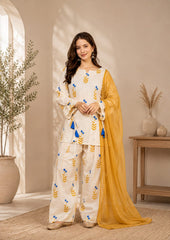 Rayaa 3pcRayaa 3PC Suit – Elegant Printed Lawn Dress
