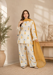 Rayaa 3pcRayaa 3PC Suit – Elegant Printed Lawn Dress