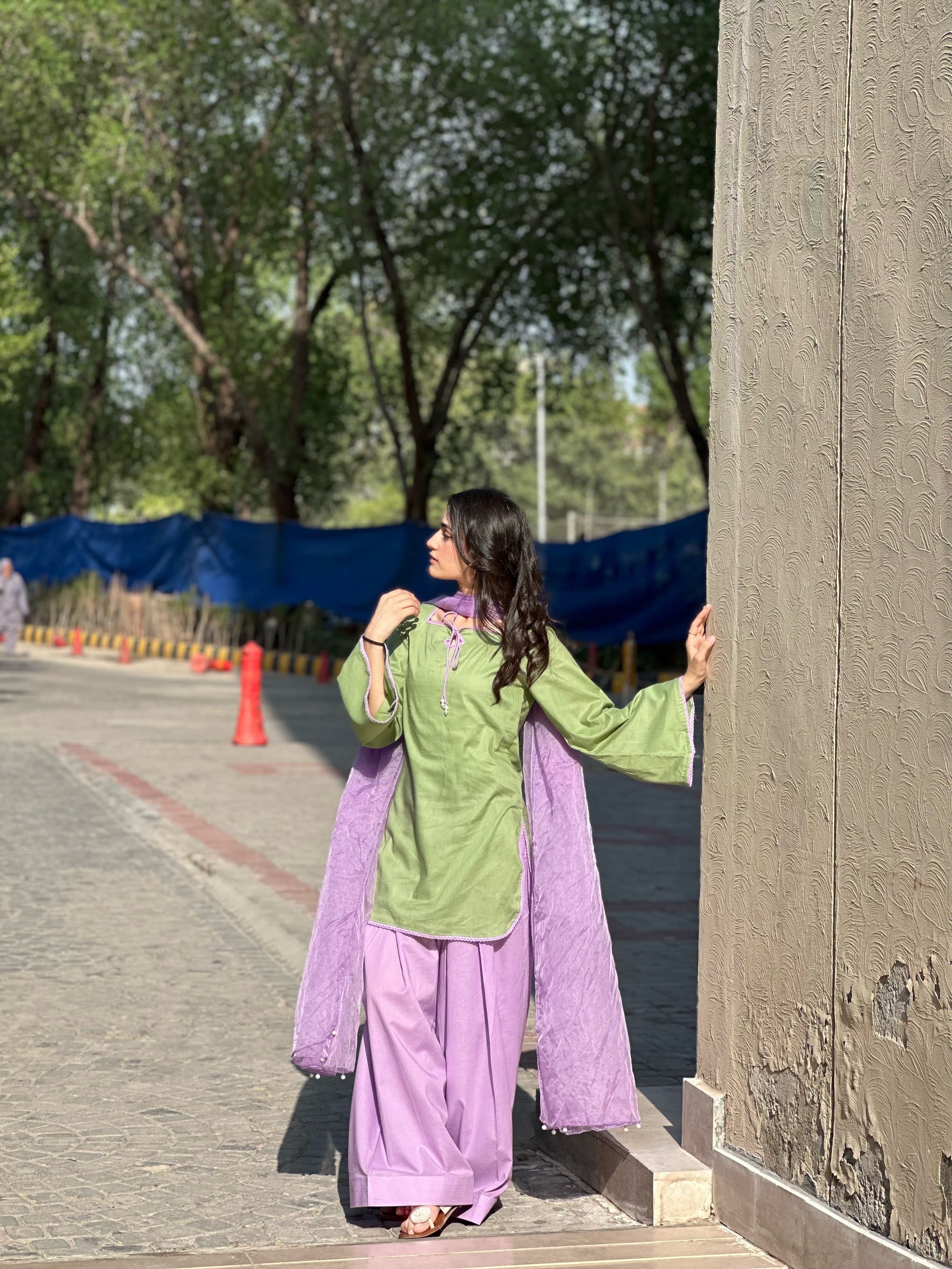 Pastel Meadow Lawn Shalwar Suit