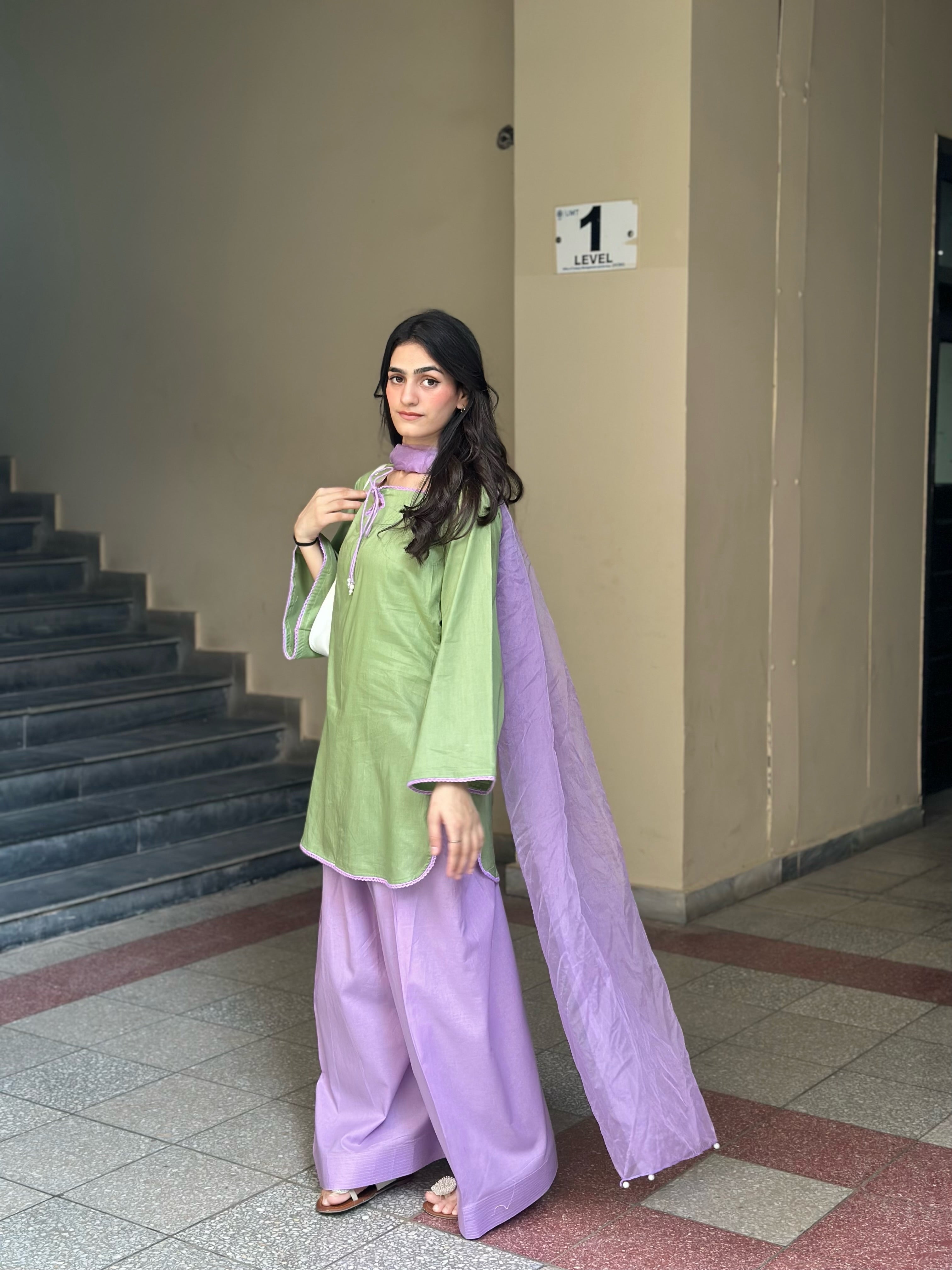 Pastel Meadow Lawn Shalwar Suit