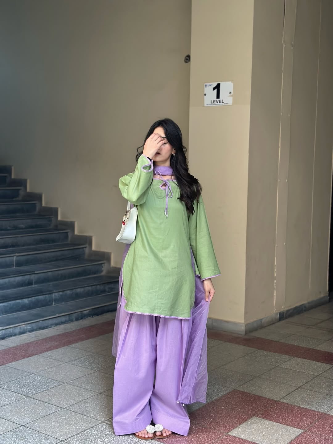 Pastel Meadow Lawn Shalwar Suit