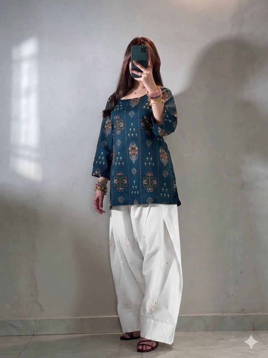 Teal Blue Shifa 2pc