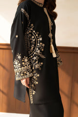 Midnight Gold Embroidered 2-Piece Marina Suit