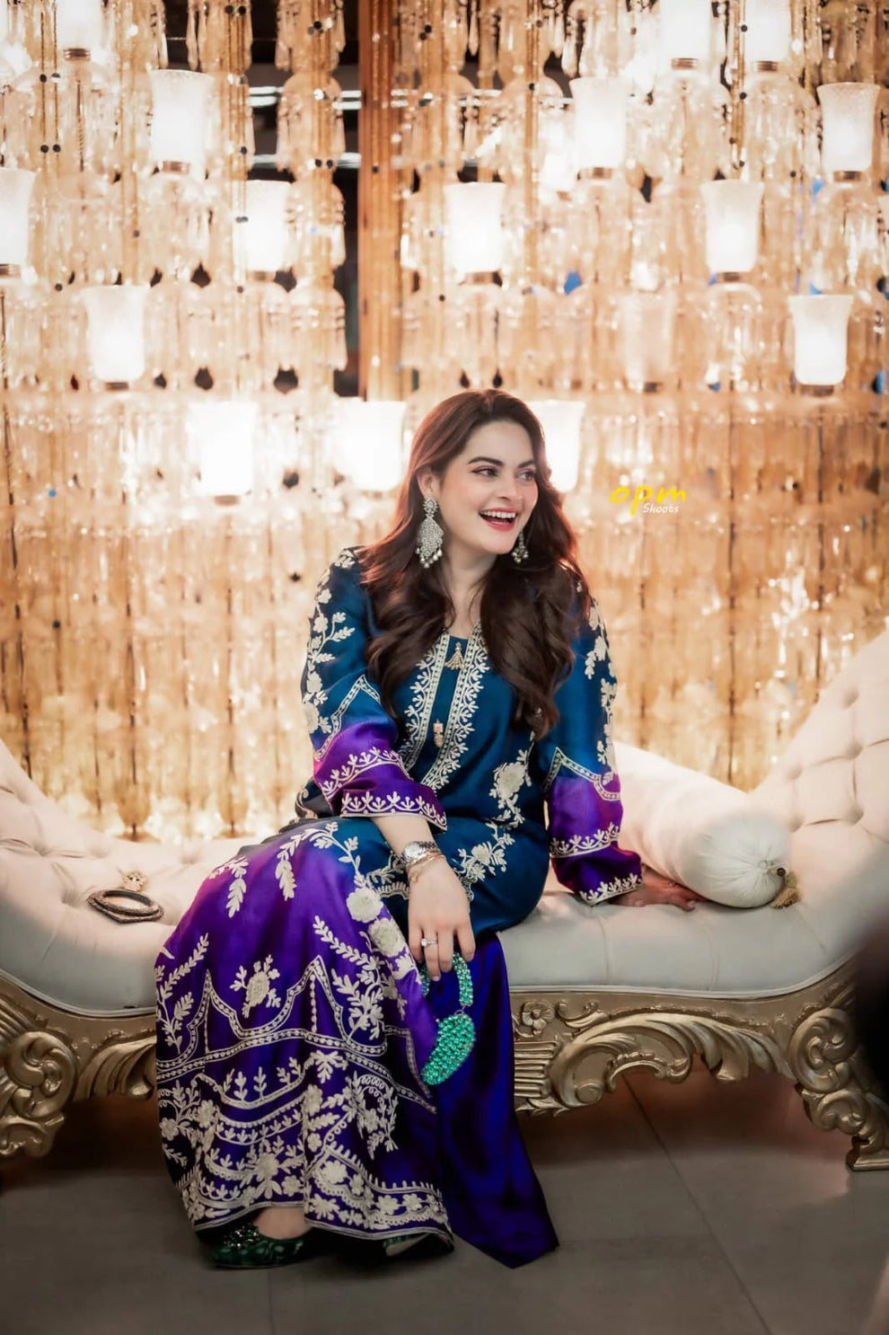 Shai Noor Royal Blue diwani