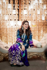 Shai Noor Royal Blue diwani