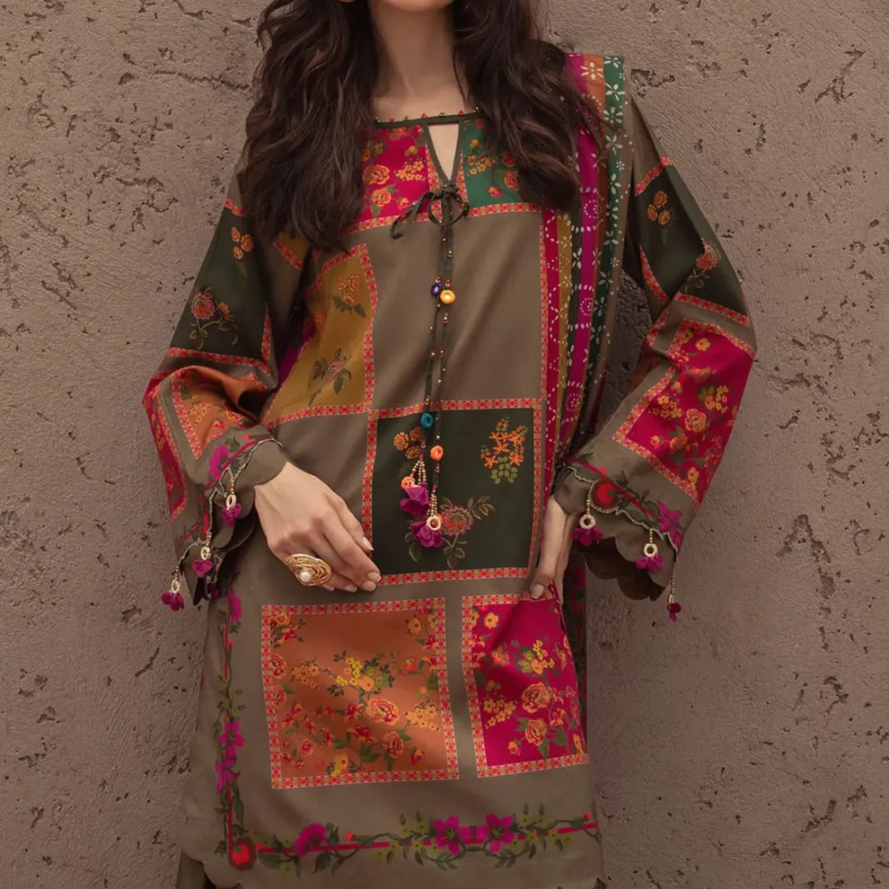 Grace Patchwork Printed 2poc