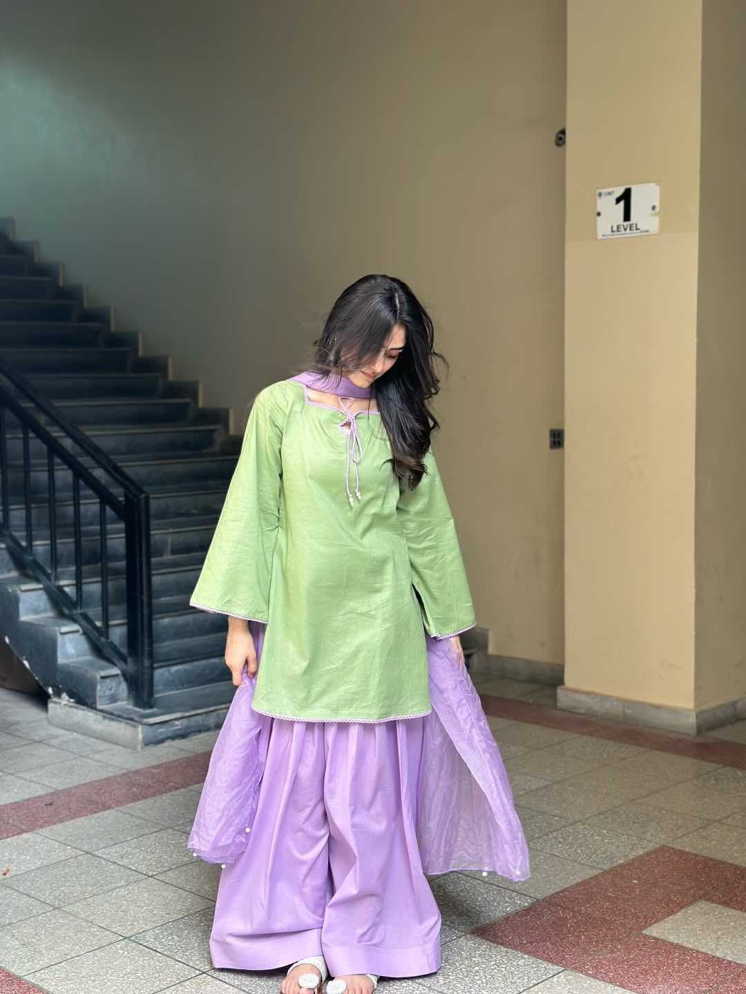 Pastel Meadow Lawn Shalwar Suit