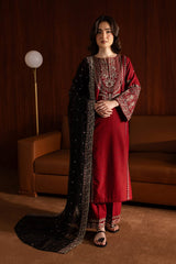naazni Maroon 3-Piece Suit
