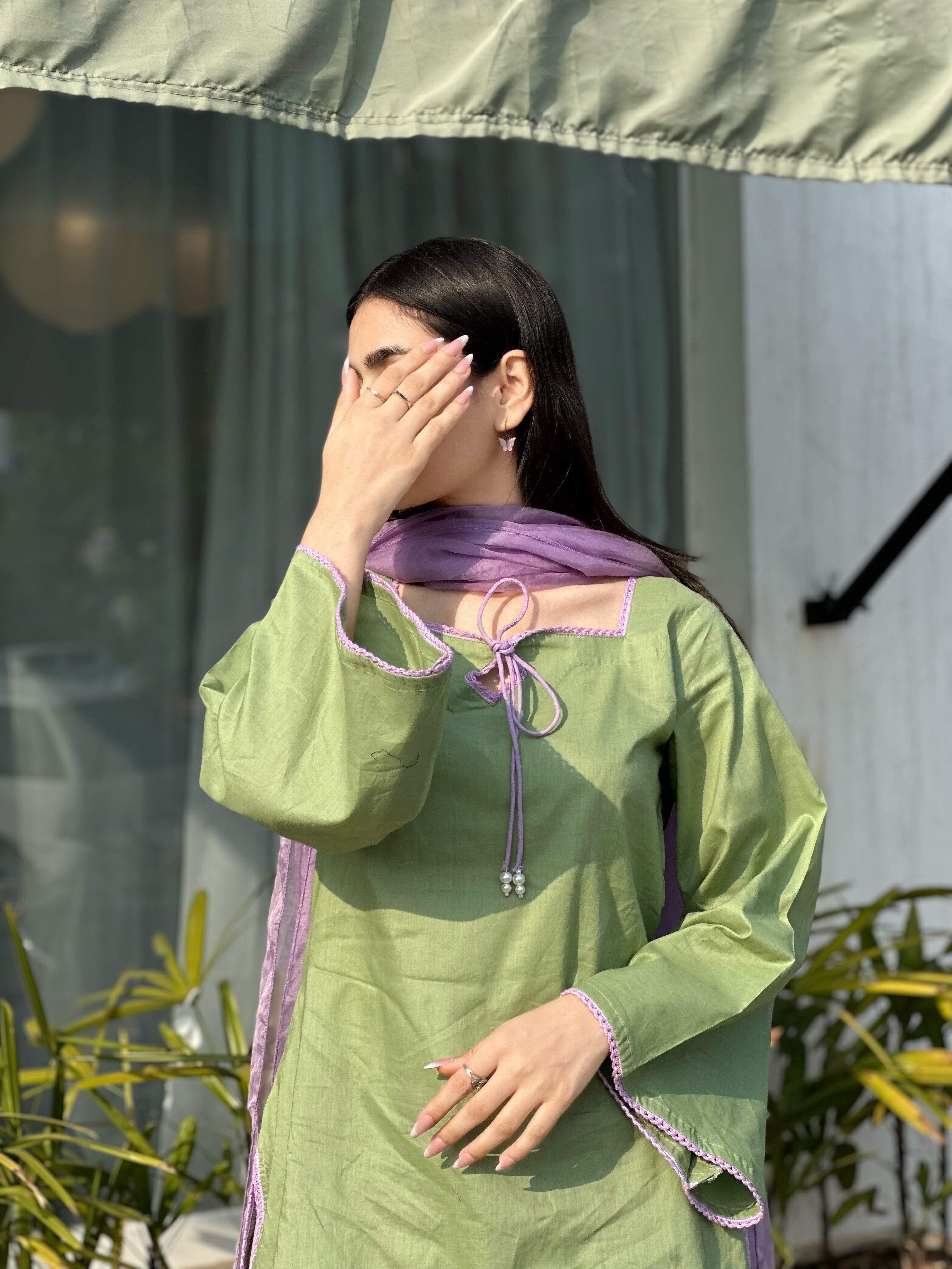 Pastel Meadow Lawn Shalwar Suit