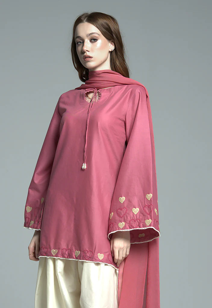 Dusty Rose Heart Dil