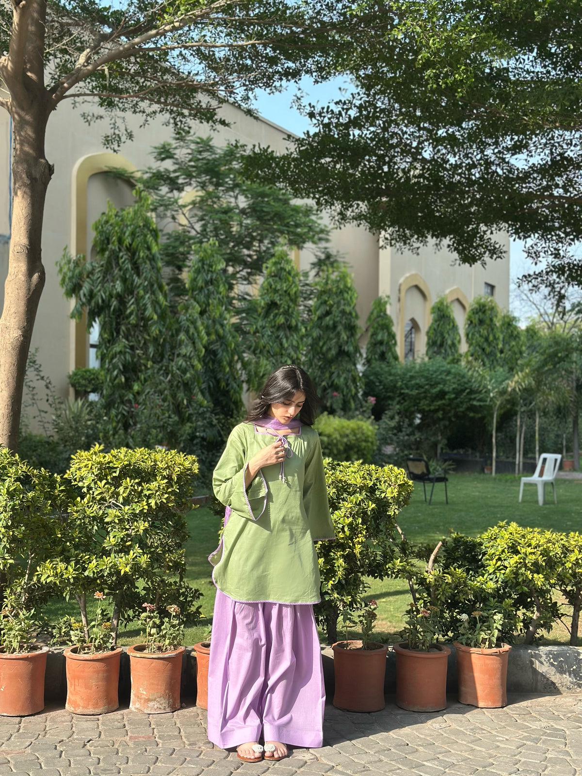 Pastel Meadow Lawn Shalwar Suit
