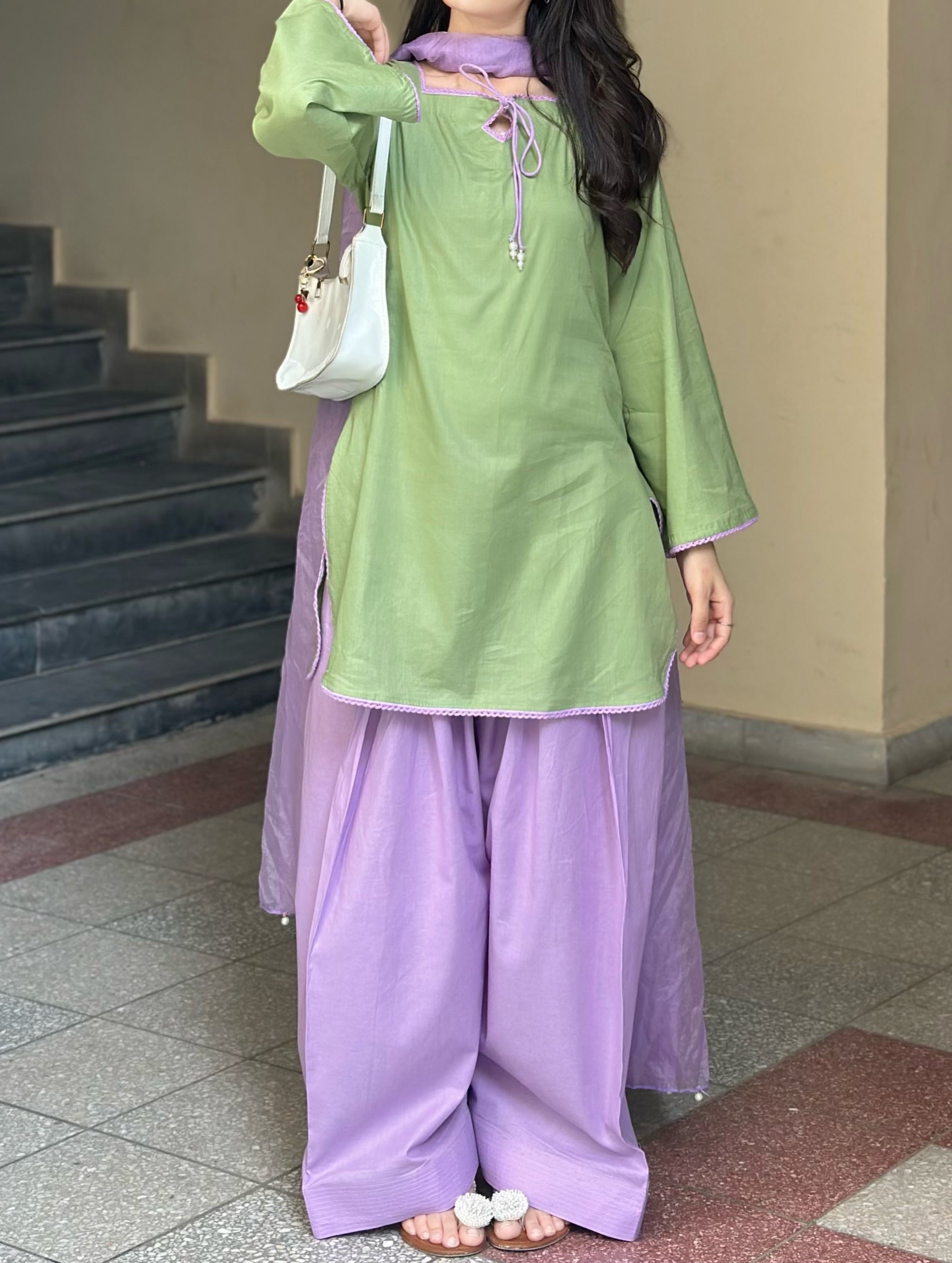 Pastel Meadow Lawn Shalwar Suit