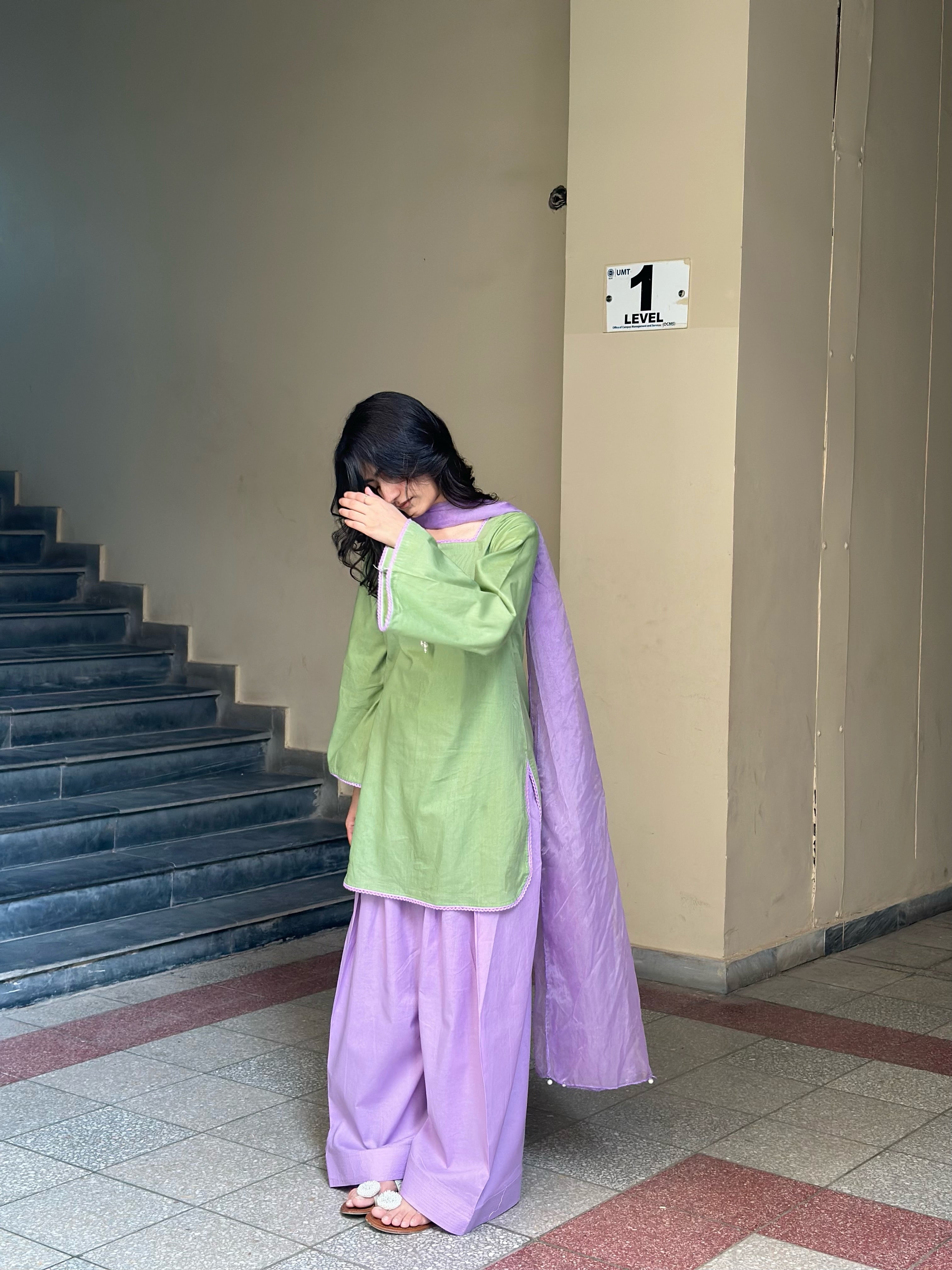 Pastel Meadow Lawn Shalwar Suit